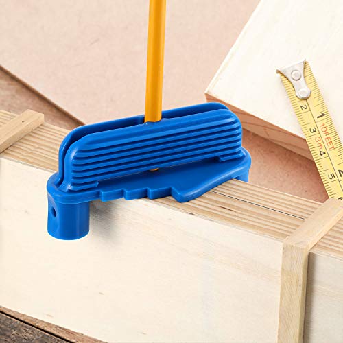 FAMEBIRD Center Offset Scriber Marking Tool Woodworking Center Finder Tool Wood Scribe Marking Gauge Fits Standard Wooden