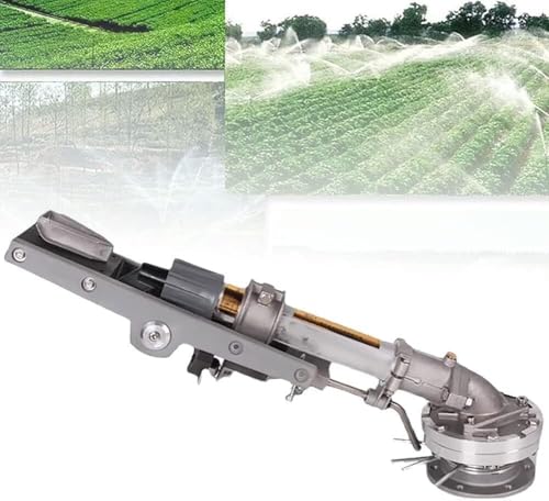 Impact Water Sprinkler - Sistema de riego ajustable de 360° para granjas y huertos con diámetro de pulverización de 10 a 100 m