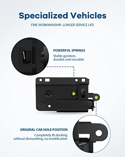 Lujuntec Upper Glove Box Latch Door Handle Replacement Fit For 2007-2013 For Chevrolet Silverado For Gmc Sierra 1500 2500 Hd 3500 Hd Chrome Black #TOP5
