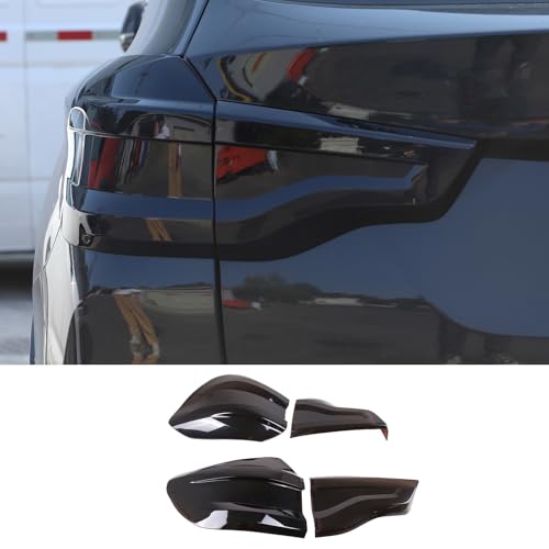 Hudiriy Smoked Tail Light Covers Compatible with BMW X3/iX3/X3M G01 G45 Car Taillight Protection Cover Rear Light Guards Exterior Accessories (2018-2021)