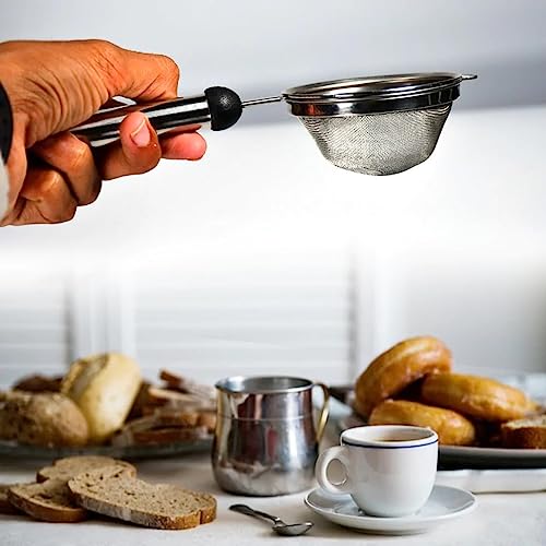 Image of BigPlayer Stainless Steel Soup Juice|Tea Strainer - Versatile Straining Tool for Soups, Juices, and Teas