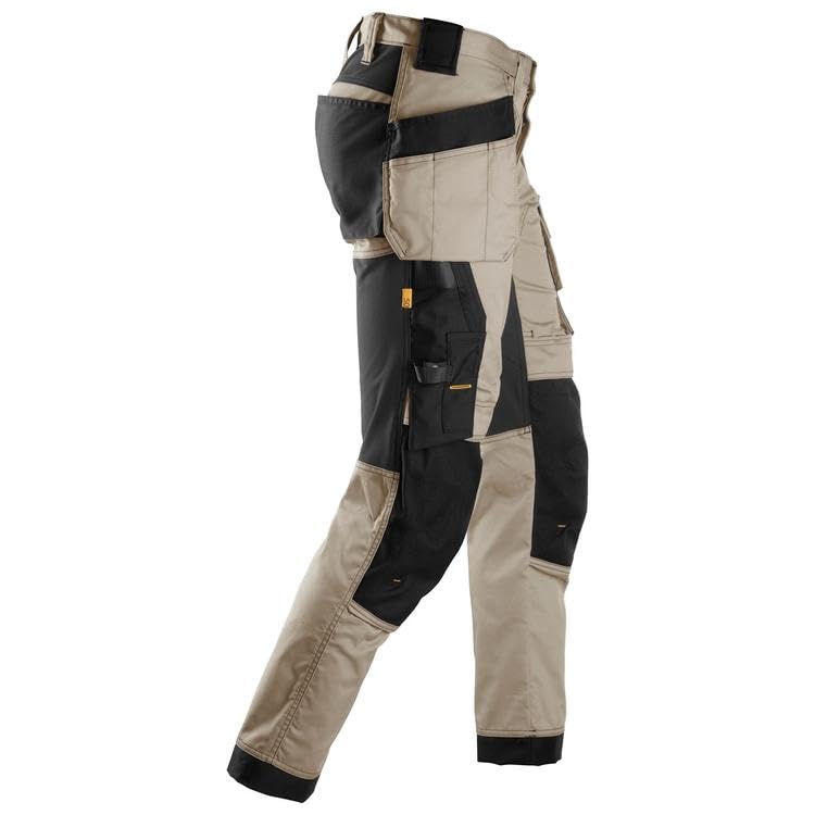 Snickers Workwear Męski kombinezon roboczy No Aplica, Khaki/czarny, 34W / 34L, Khaki zielony/czarny, 34W / 34L