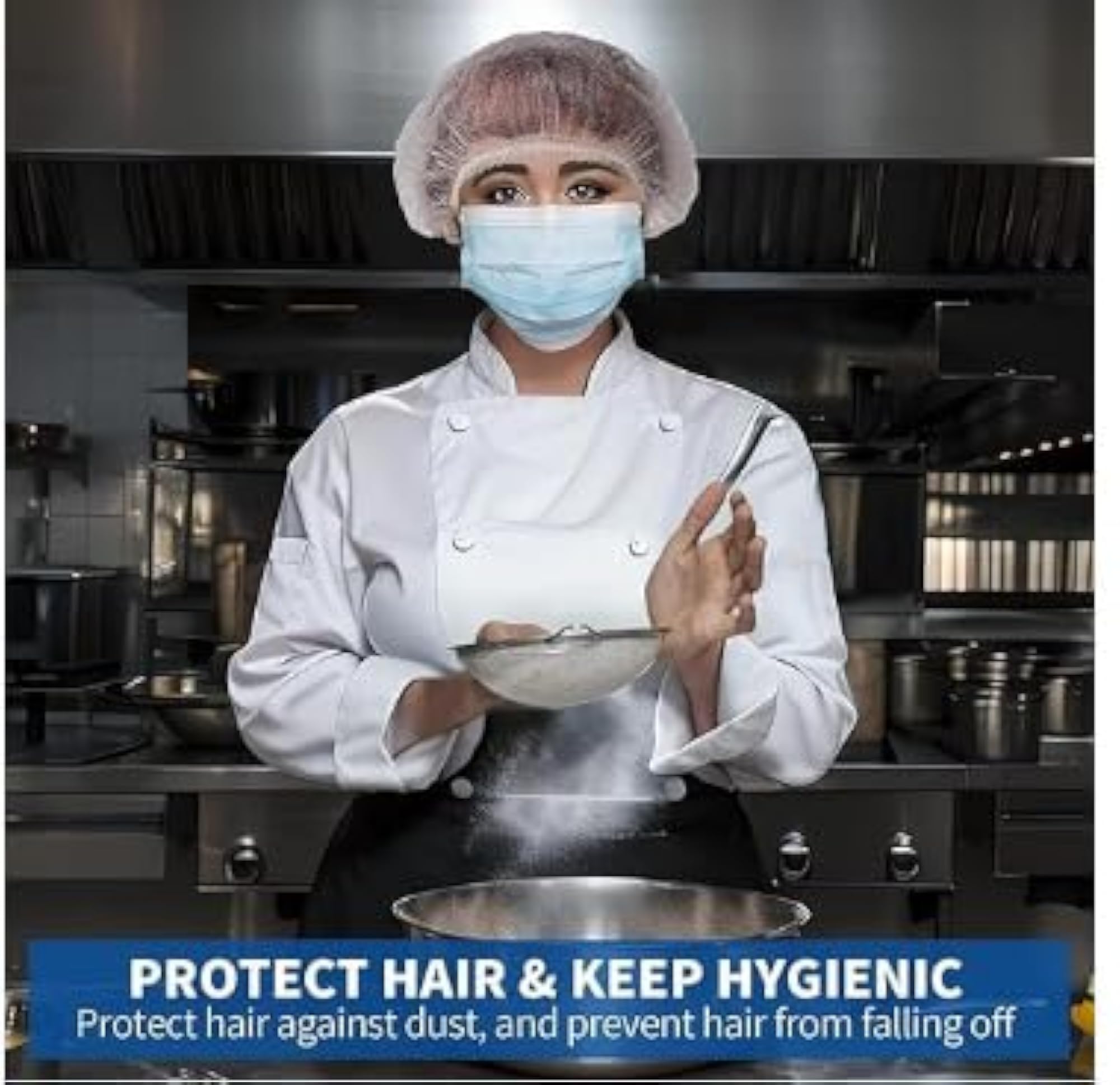 Disposable Nonwoven Bouffant Caps for Hospitals