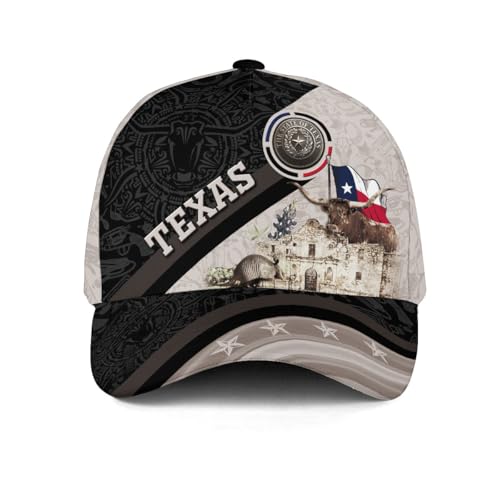 Image of Texans Caps for Men - Texas Baseball Cap and Hat - Texans Flag Cap