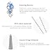 PEARL&CLUB Silver Long Tassel Necklaces for Women Boho Chain Necklace with Tassel Beaded Pendant Silver Fashion Jewelry Gifts for Women(Sapphire)
