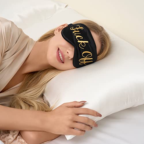 Coucoland-100-Mulberry-Silk-Funny-Sleeping-Eye-Mask-Cover-Blindfold-for-Sleep-Adjustable-Head-Straps-with-Two-Ear-Plugs