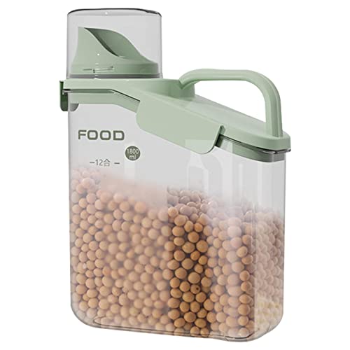 shangjia arroz | Caja Almacenamiento arroz | Dispensador recipientes con Soporte Sellado con Pico vertedor, Taza medidora para Cereales, harina y Avena