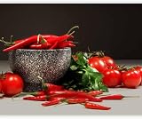 Fotomurale Pomodoro Peperoncino Carta da Parati Vegetale 3D Fotomurali In Tessuto Non Tessuto 150x105 Decorazione Parete Camere da Letto Soggiorno Pareti Murale Poster a.585