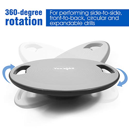 image for Yes4All Plastic Wobble Balance Board-Round Balance Trainer Board, Wobb