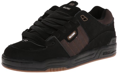Image of Globe Mens Fusion Skate Shoes, Black /Brown, 13 M US