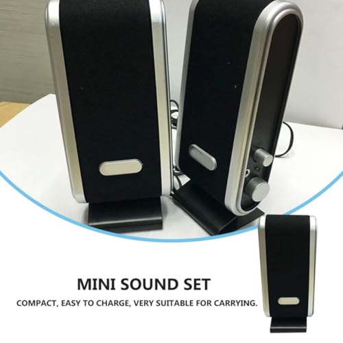 Altavoces de computadora USB portátil compacto altavoz de plástico para PC de escritorio 3