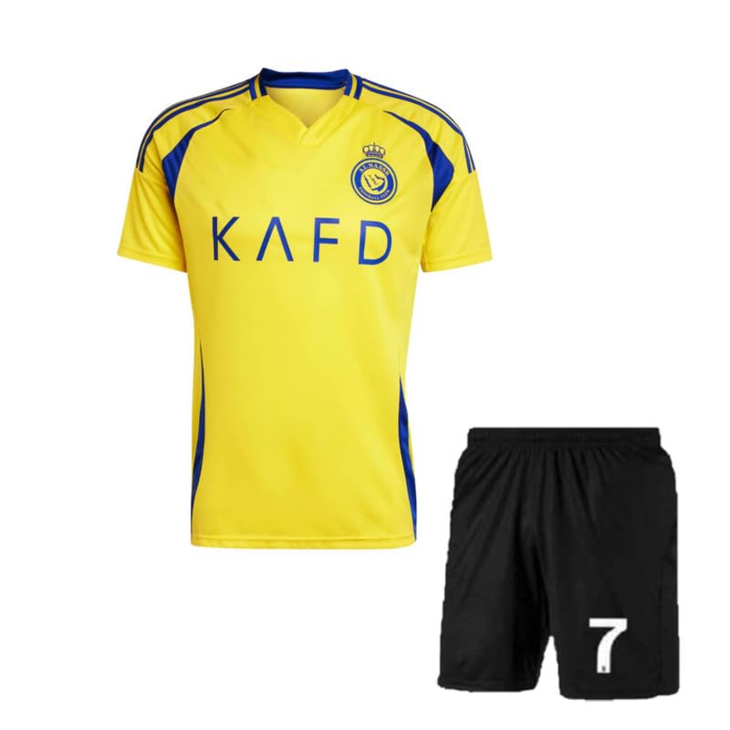 Image of Ronaldo 7 Jersey with Shorts for (Kids,Boys & Men)