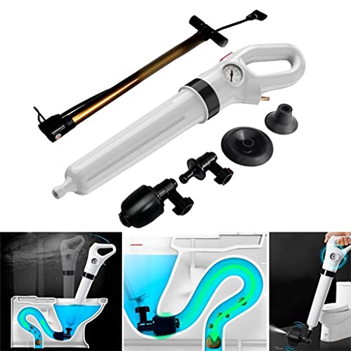 1 Set White Pump Cleaner Dredge Toilet Plunger Air Drain Sink Pipe Clogged Remover Bathroom Pipe Bathtub - Afbeelding 5