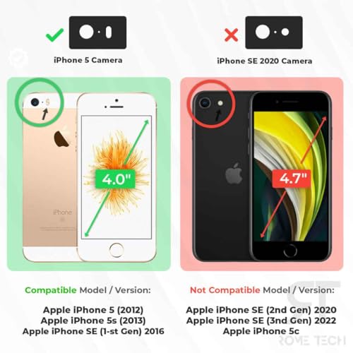 Coque iPhone SE fine Rome Tech anti-chute avec support contre les rayures - 3