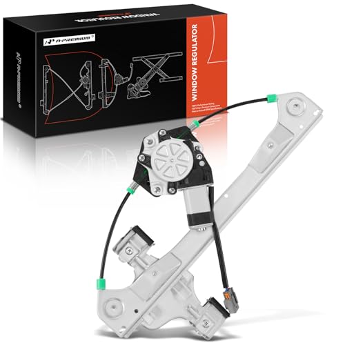 Image of A-Premium Rear Passenger Side Power Window Regulator with Motor (2-Pin)