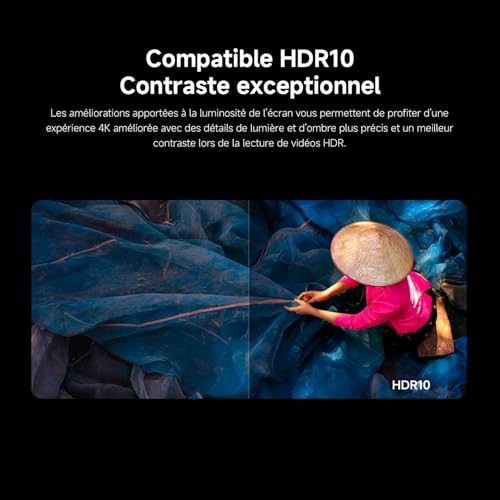 Xiaomi TV F 65 165 cm 65 Pouces 4K UHD Smart TV Fire OS8 Contrôle Vocal Alexa HDR10 MEMC Mode Game Boost 120Hz 2Go+ Compatible avec Apple AirPlay - vue 4