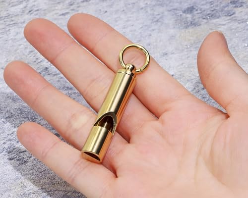 Silbatos de latón extra ruidosos 3 piezas para deportes miniatura 3