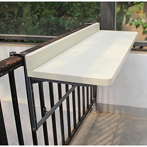 Tables d'appoint et table pliante murale de terrasse réglable suspendue - 3
