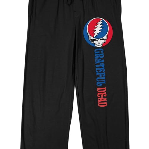 Bioworld Grateful Dead Logo Adult Black Sleep Pajama Pants2