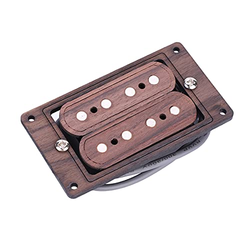 Captadores de guitarra elétrica, captador humbucking emoldurado de 4 cordas, com ímã, adequado para
