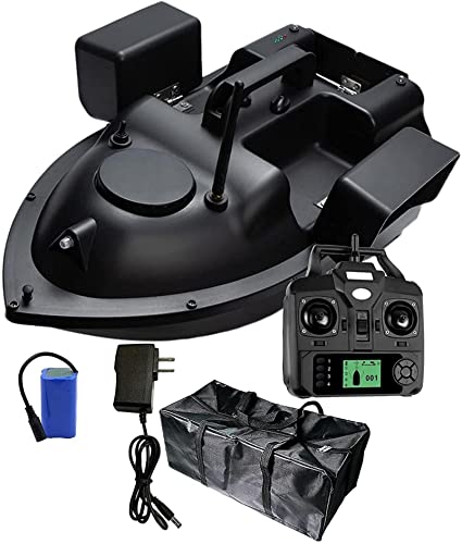 Bateau d'amorçage GPS 500m avec télécommande et 3 bacs 2kg pour la pêche