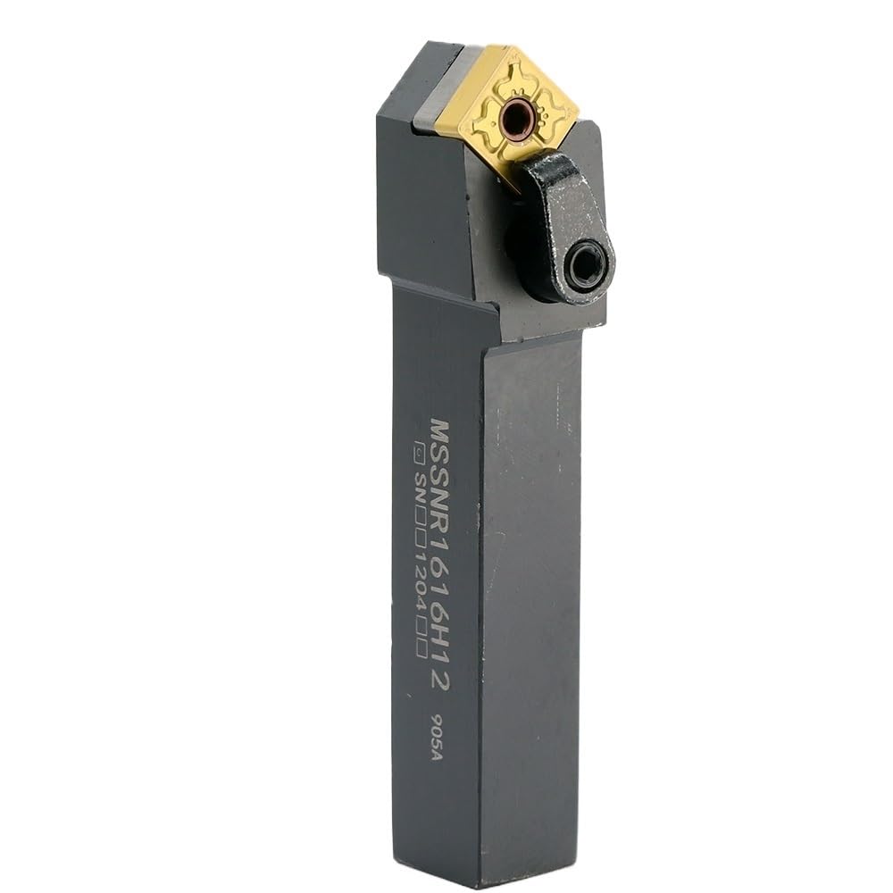 1pc MSSNR1616 MSSNR2020 MSSNR2525 MSSNR1616H12 MSSNR2020K12 MSSNR2525 M12 M15 External Turning Tool Holder MSSNR for SNMG Insert(MSSNR2525M12)