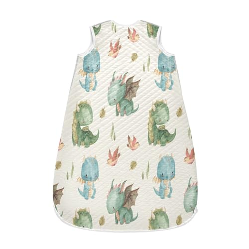 Image of Kigai Baby Sleep Sack Cute Dragon Unisex Wearable Blanket Sleeping Bag Soft Swaddle Transition with 2-Way Zipper
