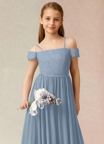 Off Shoulder Junior Bridesmaid Dress Chiffon Flower Girl Dresses for Wedding Princess Gowns for Teen Girls3