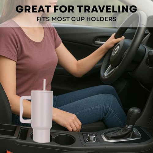 Image of Stainless Steel 1200 ml Vacuum Tumbler with Lid & Straw - Double‑Wall Insulated Cup for Travel, Gym & Office - Keeps Beverages Hot or Cold - 1.2 L Capacity (Skin)