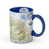 Xplorer Maps Santa Catalina Island Map Ceramic Mug (16oz) – BPA-Free Coffee Cup for Hot & Cold Drinks – Perfect for Office, Home, or Gift