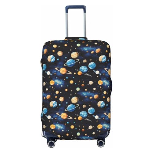 Outer Space Planets Print Elastic Washable Baggage Protector Universal Suitcase Cover Travel Luggage Cover