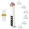 Blackhead Remover Pore Vacuum,Facial Pore Cleaner-6 Suction Power,3 Adjustable Suction Levels,USB Rechargeable Blackhead Vacuum Kit Electric Acne Extractor Tool for Women & Men (White)