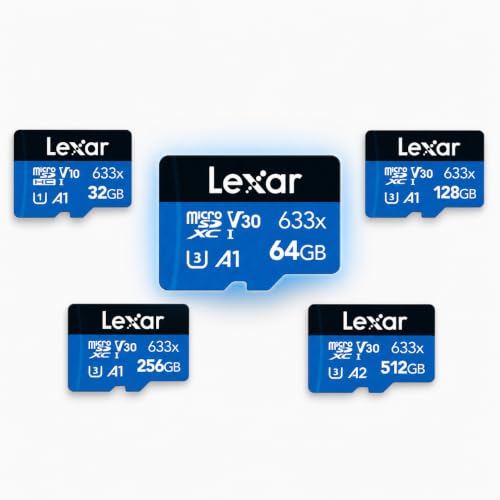 Image of Lexar 32GB 633x microSDHC UHS-I Card Blue Series