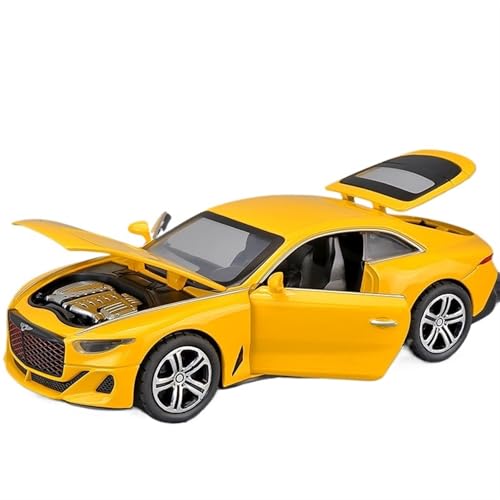 NNYIMJ For El Modelo De Superdeportivo Mulliner 1/32 Modelo De Coche De Aleación Juguete Adornos For Coche Simulación Modelo De Coche De Aleación Colección(Yellow)