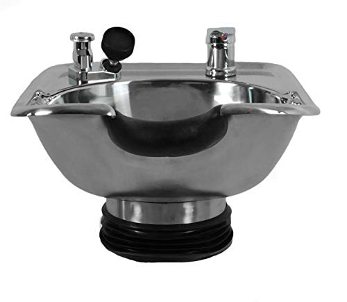 Beauty Salon Shampoo Polished Stainless Steel Tilt Bowl Wall Mounted Salon Equipment Tlc-1568Wt #TOP2