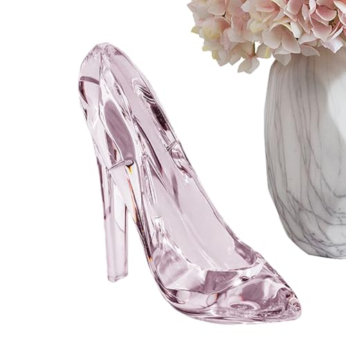 Statue de Cristal Rose : Rompez la Monotonie d'un Bureau Triste avec Élégance