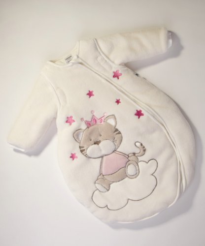 Jacky Jongens baby winter slaapzak kat, mouwloos, gewatteerd, leeftijd: 0-2 maanden, maat: 50/56, kleur: blauw, 350005… - Afbeelding 3