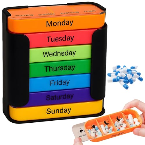 Organiseur de médicaments compact et portable pour éviter les oublis en voyage