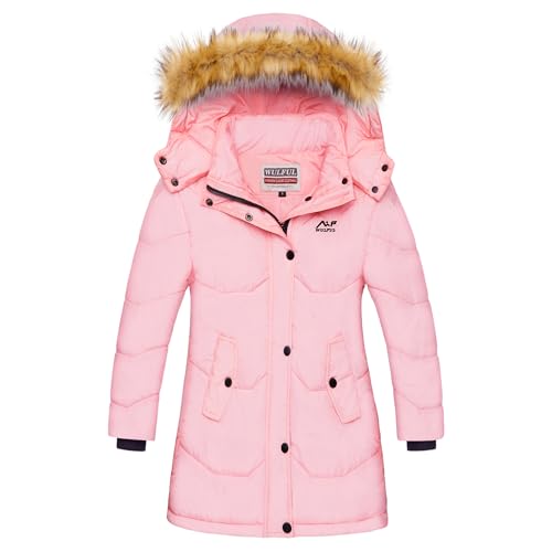 WULFUL Girl's Winter Coats Outerwear Down Puffer Jacket Waterproof