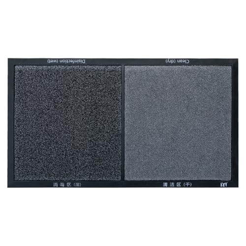 Tapis de porte contre la boue avec 2 compartiments pour sols propres