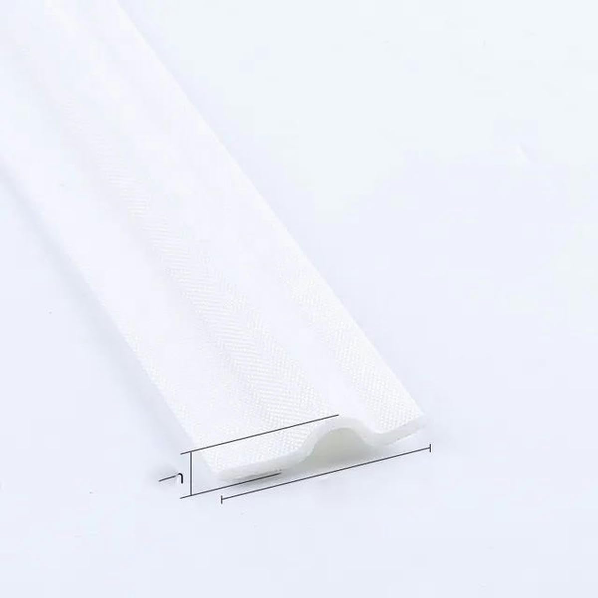 Striscia isolante acustico in schiuma per finestre e porte scorrevoli, antivento, insonorizzante, in cotone, 40 m, colore: bianco, 30 m