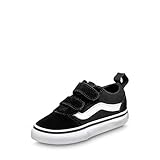  Vans Unisex Baby Ward V-Velcro Sneaker, Schwarz ((Suede/Canvas) Black/White Iju), 21 EU