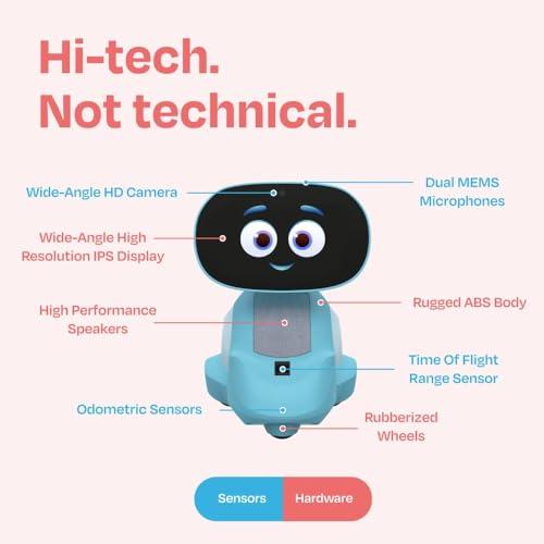 Image of Miko 3 AI Robot for Kids | STEAM Learning, Apps & Games | Ages 5-12 | Blue