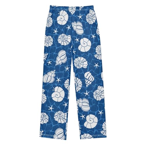 Boys' Pants Sea Shells Water Summer Long Bottoms Jogger Pants Elastic Waist Trousers with Pockets S-XL