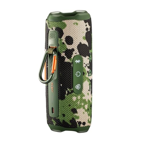 Image of JBL FLIP 7 (Squad) Waterproof Portable Speaker Bundle with X-Halo Hardcase (Black)