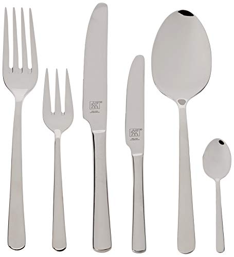 Zwilling Nova   Set de Cubiertos de Mesa, 42 Piezas, Acero Inoxidable, 35 x 25 x 10 cm (El Embalaje Puede Variar)