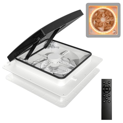 2012 RV Roof Vent Fan with LED Light