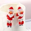 ファッションピアス クリスマス キャッチピアス レディース サンタクロース スタッドピアス 1個販売 片耳用 シングルピアス 面白いピアス フィギア 立体 ポップ 人気 #4