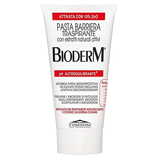 Bioderm Pasta Barriera - Pasta al agua - Crema Pañal con Óxido de Zinc -Ideal para Calmar, Prevenir y Tratar las Rozaduras, Irritaciones y Dermatitis del pañal - Apta para Bebes y Adultos - 30 ml