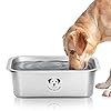 Stainless steel dog bowls for large dogs high capacity metal dog food bowls dog food and water bowls for large x large and big dogs 265 gallons  urban country home decor